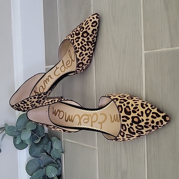 Sam Edelman Shoes - Sam Edelman Women's Jaina D'Orsay Leopard Print Pumps size 11